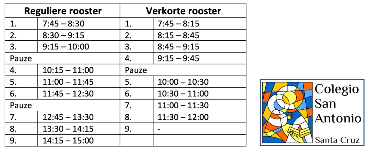 verkorte lesuur